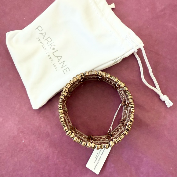 Park Lane Majesty Gold Stretch Bangle - Picture 6 of 8
